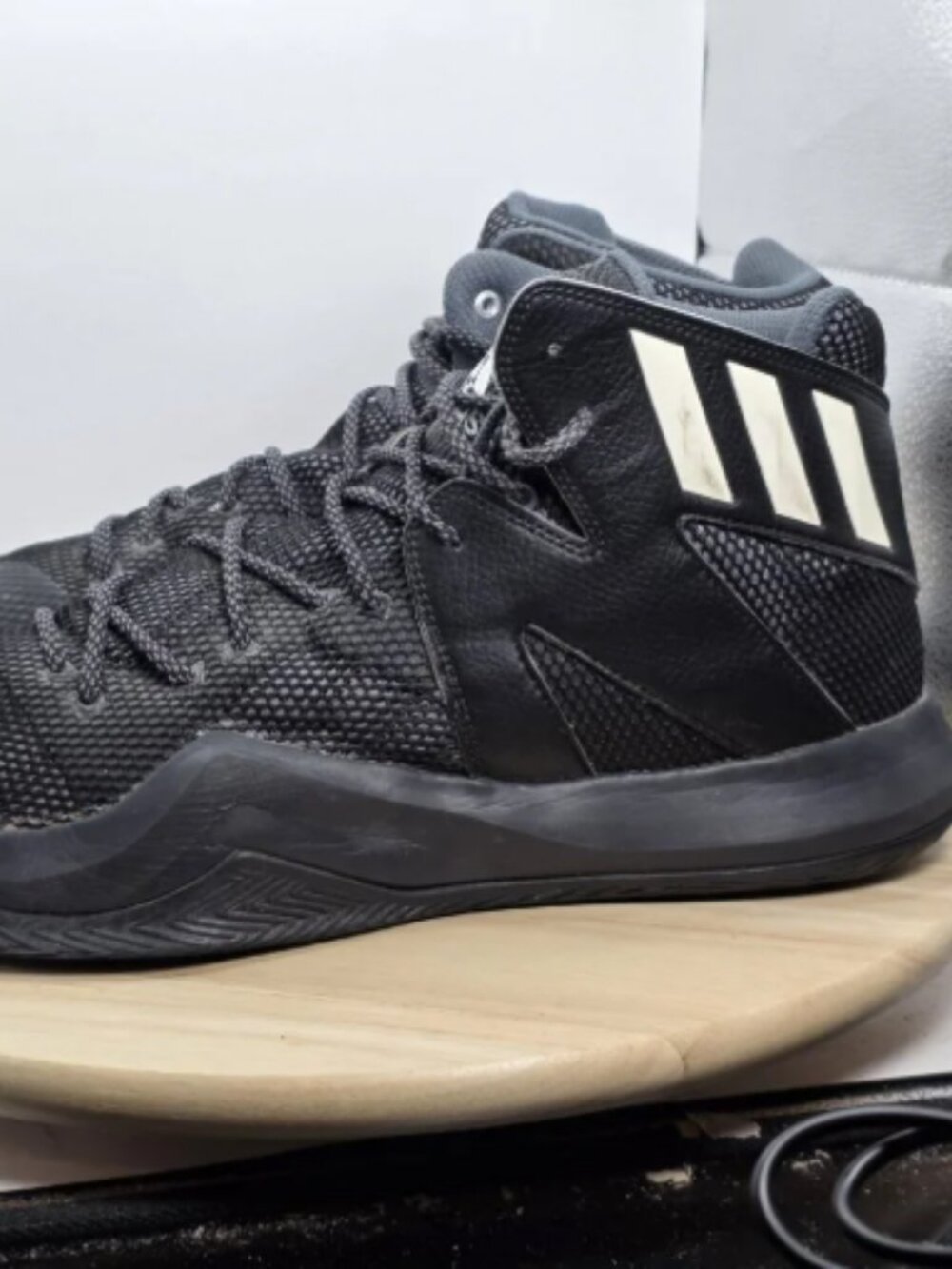 Men's Adidas Crazy‎ Bounce Black/White/Onyx Basketball Shoes